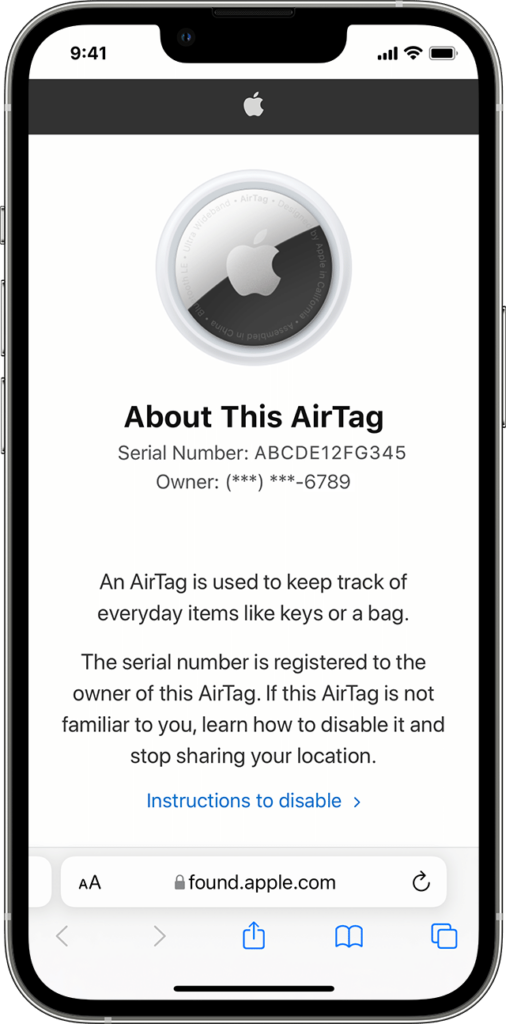 Если вы слышите звуковой сигнал Apple AirTag