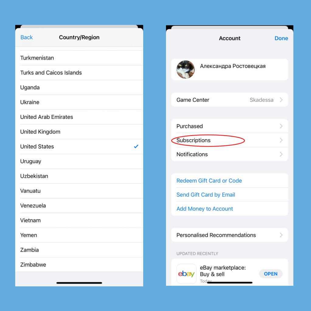 Могу ли я вернуться в свою старую страну после изменения страны в App Store?